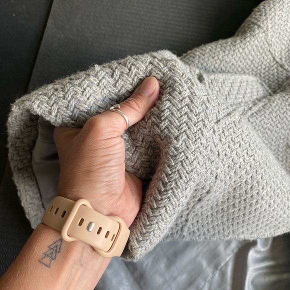 Jessica Simpson Hooded Textured Wool Coat - L - Picture 14 of 16